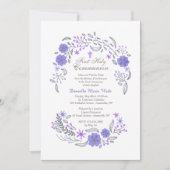 Gentle Whisper Lavender Invitation Kaart (Voorkant)