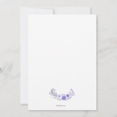 Gentle Whisper Lavender Invitation Kaart (Achterkant)