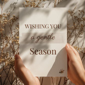 Gentle Winter Wish Flat Card
