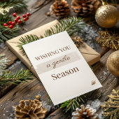 Gentle Winter Wish Flat Card