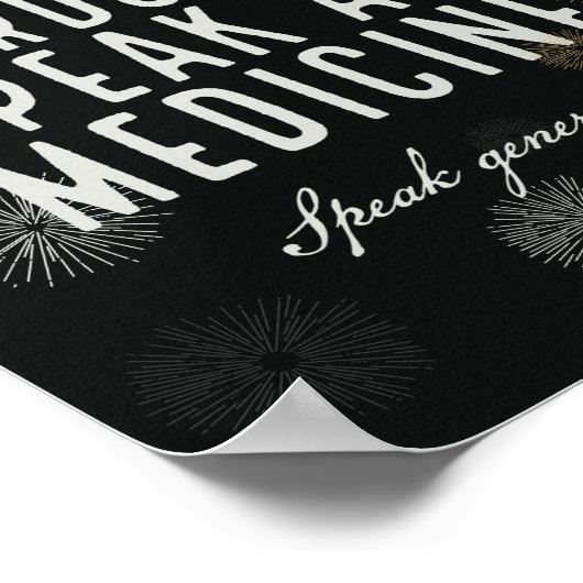 Gentle Words Are Medicine - Poster (Hoek)