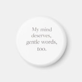 Gentle Words Self-Care Quote  Magneet (Voorkant)