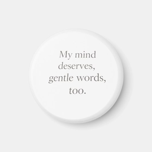 Gentle Words Self-Care Quote  Magneet (Voorkant)