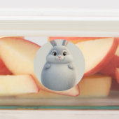 Gentle Zodiac Rabbit Cartoon Label Sticker (Aangebracht)