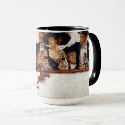 Gentleman, Amerikaanse reclame van Leyendecker Mok (Voorkant rechts)