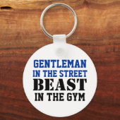 Gentleman and Beast Workout Motivation Sleutelhanger (Voorkant)