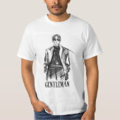 GENTLEMAN ATTITUDE SAVAGE MANNEN T-SHIRT (Voorkant)