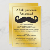 Gentleman Baby shower Kaart (Voorkant / Achterkant)