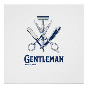 Gentleman Barber Shop Perfect Poster