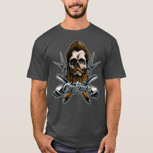 Gentleman Barber skull T-shirt