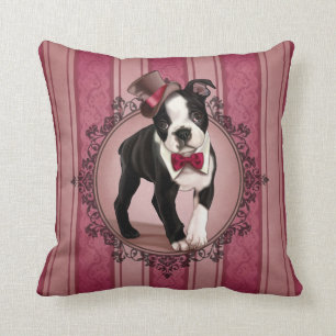 Gentleman Boston Terrier Kussen