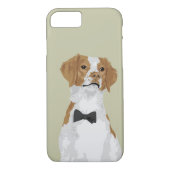 Gentleman Brittany Dog Phone Case for Hondenliefhe (Achterkant)