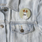 Gentleman Brittany Dog Pin Button voor Hondenliefh (In situ)