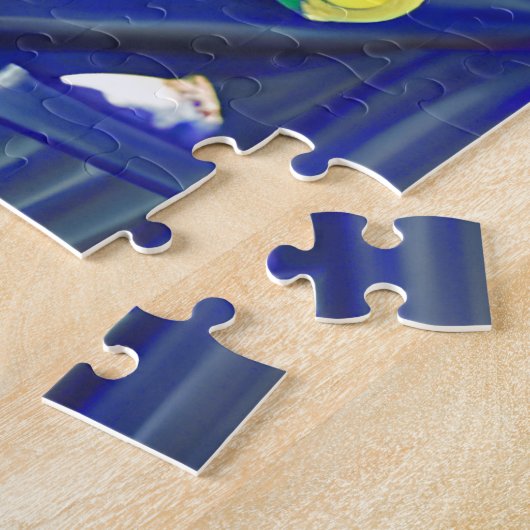 Gentleman Cat in een pak en Stropdas Legpuzzel (Zijkant)