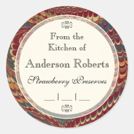 Gentleman Chef's Elegant Marmer Inblikken Labels