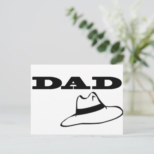 Gentleman Dad Briefkaart (Staand voorkant)