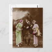 Gentleman, dames en paarden briefkaart (Voorkant / Achterkant)