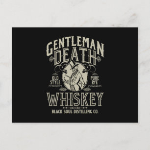 Gentleman Death Old Style Pure Rye Whiskey Briefkaart