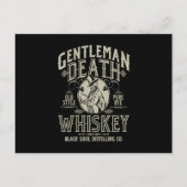 Gentleman Death Old Style Pure Rye Whiskey Briefkaart (Voorkant)