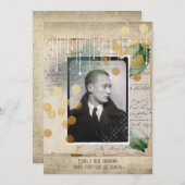 Gentleman  design, met citaat feestdagenkaart (Voorkant / Achterkant)