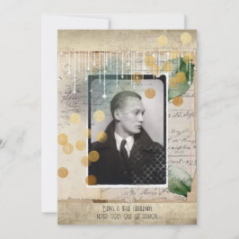 Gentleman design, met citaat feestdagenkaart