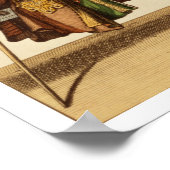 Gentleman die de Angelica speelt, mode bord, c.1 Poster (Hoek)