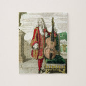 Gentleman die de cello speelt, gepubliceerd onder  legpuzzel (Verticaal)