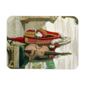 Gentleman die de cello speelt, gepubliceerd onder magneet (Horizontaal)