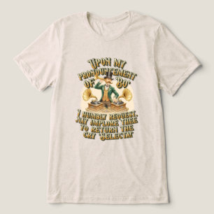 Gentleman DJ ‘Bo' Selecta’ Steampunk-feestje Tri-Blend Shirt