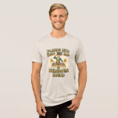 Gentleman DJ ‘Playing the hits’ Steampunk Party Tri-Blend Shirt (Voorkant volledig)