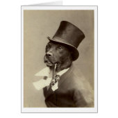 - Gentleman Dog met Top Hat & Pipe, (Voorkant)