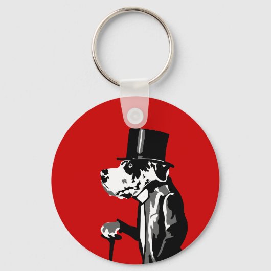 Gentleman Dog Sleutelhanger (Voorkant)