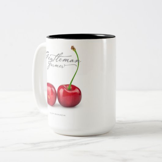 Gentleman Farmer 15 oz. Koffie Mok (kersen) (Voorkant links)