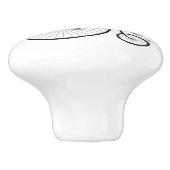 Gentleman Fox die de dragonfly achtervolgt Keramische Knop (Zijkant)