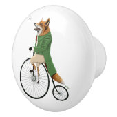 Gentleman Fox die de dragonfly achtervolgt Keramische Knop (Rechts)