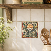 Gentleman Fox in Avondkleding Vintage Woudlandscha
