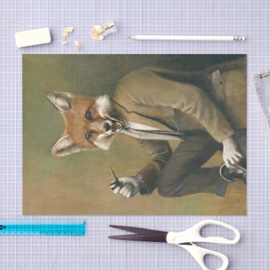 Gentleman Fox Tissue paper Tissuepapier (Craft)