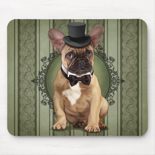 Gentleman French Bulldog Muismat (Voorkant)