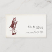 Gentleman Frog Calling Card Contactkaartje (Voorkant)