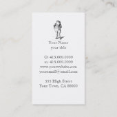 Gentleman Frog in Coat Tails Visitekaartje (Achterkant)