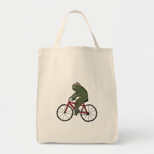 Gentleman Frog op een Canvas tas (Voorkant)