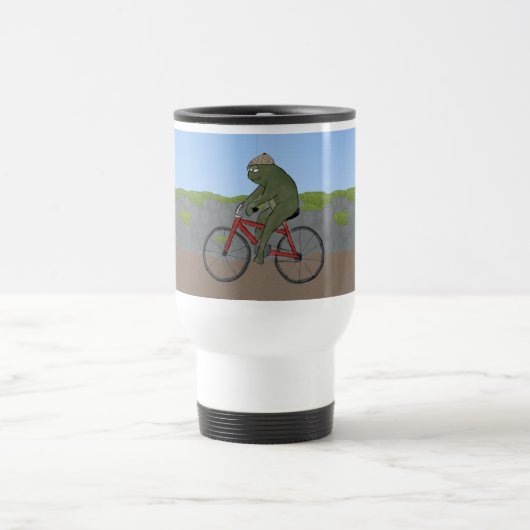 Gentleman Frog op een fiets Mok (Center)