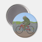 Gentleman Frog op een Fietsmagneet Magneet (Voorkant / Achterkant)