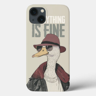 Gentleman Goose: Retro "Everything is Fine" Art Ca Case-Mate iPhone Case