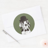 Gentleman Great Dane Dog voor Hondenliefhebbers Ronde Sticker (Envelop)