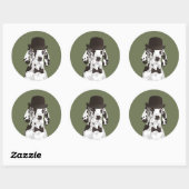 Gentleman Great Dane Dog voor Hondenliefhebbers Ronde Sticker (Vel)