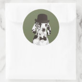 Gentleman Great Dane Dog voor Hondenliefhebbers Ronde Sticker (Tas)