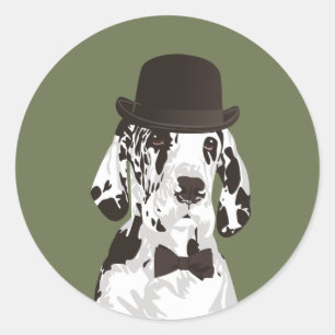 Gentleman Great Dane Dog voor Hondenliefhebbers Ronde Sticker
