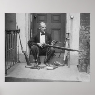 Gentleman Gunslinger, 1927. Oude foto Poster