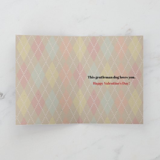 Gentleman Hound Dog I Dig you Feestdagen Kaart (Binnen)